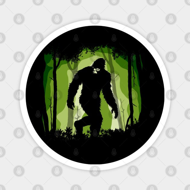 Sasquatch in The Forest Magnet by nickbeta